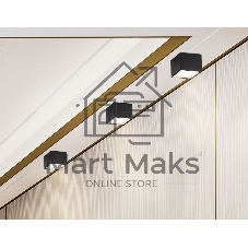 Светильник Ambrella light TN6532 BK черный IP44 GX53 100*100*80