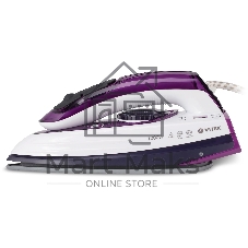 Утюг дорожный Vitek VT-8305 белый/фиолетовый, 1000 Вт, 30 г/мин, 45 г/мин, 70 мл