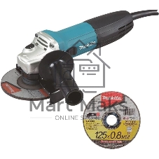 Угловая шлифовальная машина Makita GA5030RX8 720Вт 11000об/мин рез.шпин.:M14 d=125мм