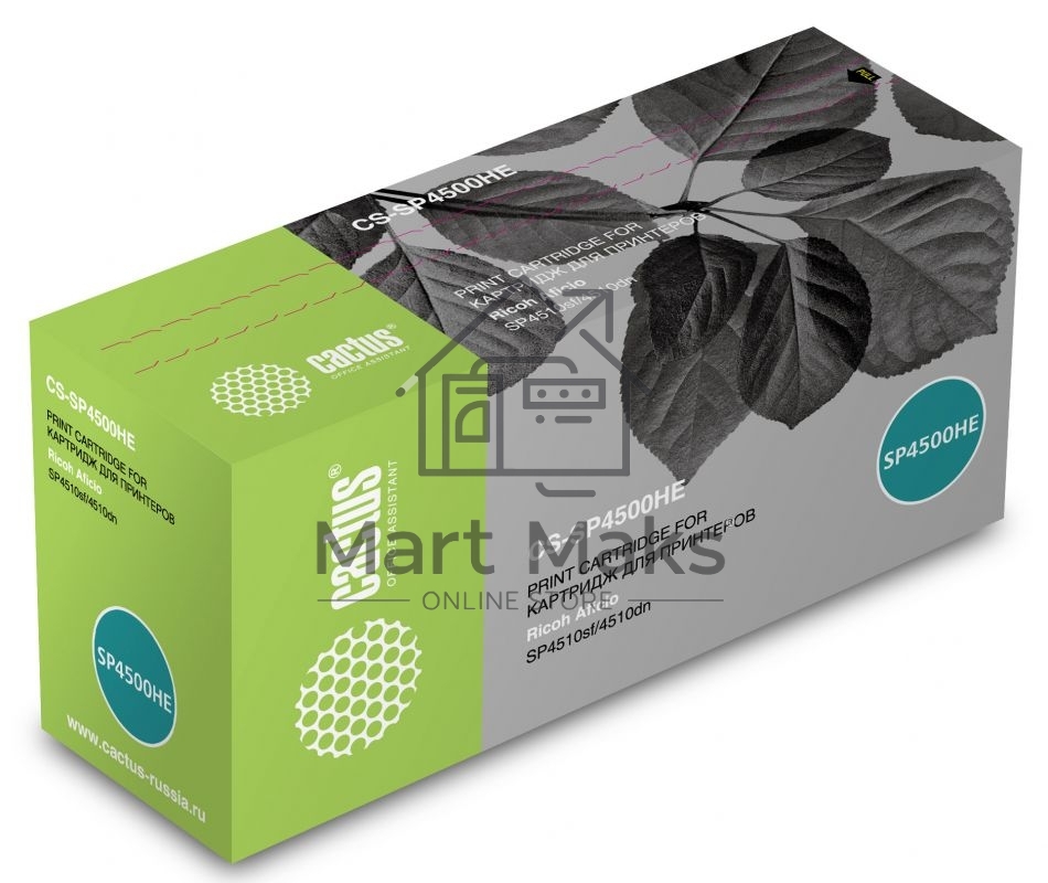 Картридж лазерный Cactus CS-SP4500HE черный (12000 стр.) для Ricoh Aficio SP 4510DN/SP 4510SF