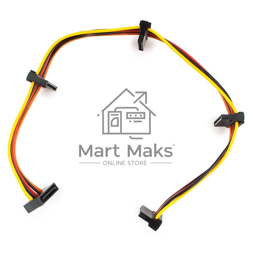 Кабель Cablexpert Кабеля питания SATA, 4x15pin(M)/15pin(F), 40см (CC-SATAMF-03)