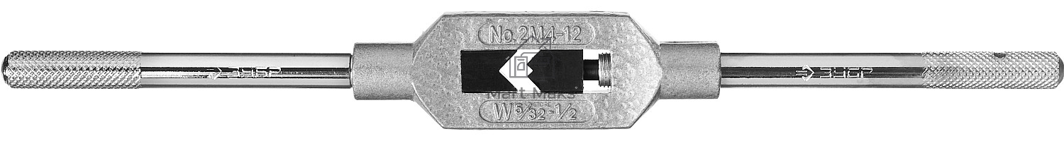 Метчикодержатель №2 ЗУБР М4-М12, с регулируемыми вкладышами