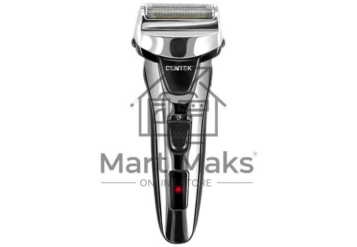 Бритва Centek CT-2174 (черн/хром) cеточная, плавающая головка, триммер, LED