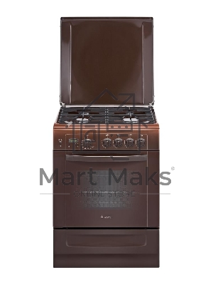 Плита газовая Gefest ПГ 6100-03 0001 коричневый, конфорок 4 шт, духовка 52 л, 60 см x 85 см x 60 см