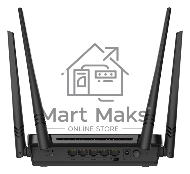 Роутер D-Link DIR-822/RU/E1A, Wireless AC1200 Dual-Band Router with 1 10/100Base-TX WAN port and 4 10/100Base-TX LAN ports.802.11b/g/n compatible, 802.11AC up to 866Mbps,1 10/100Base-TX WAN port, 4 10/100B
