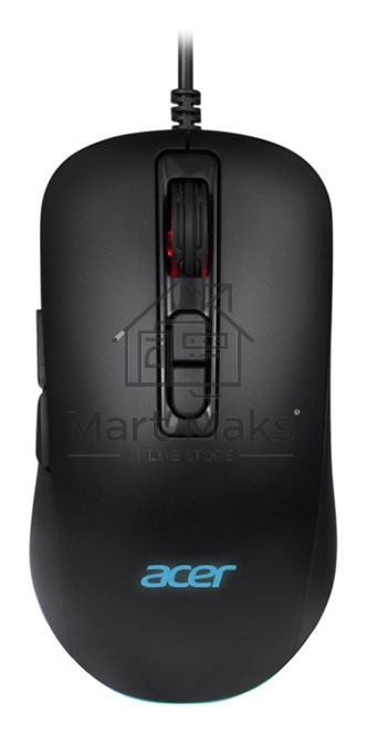 Мышь проводная Acer OMW135 черный, 6400 dpi, USB, кнопки - 7