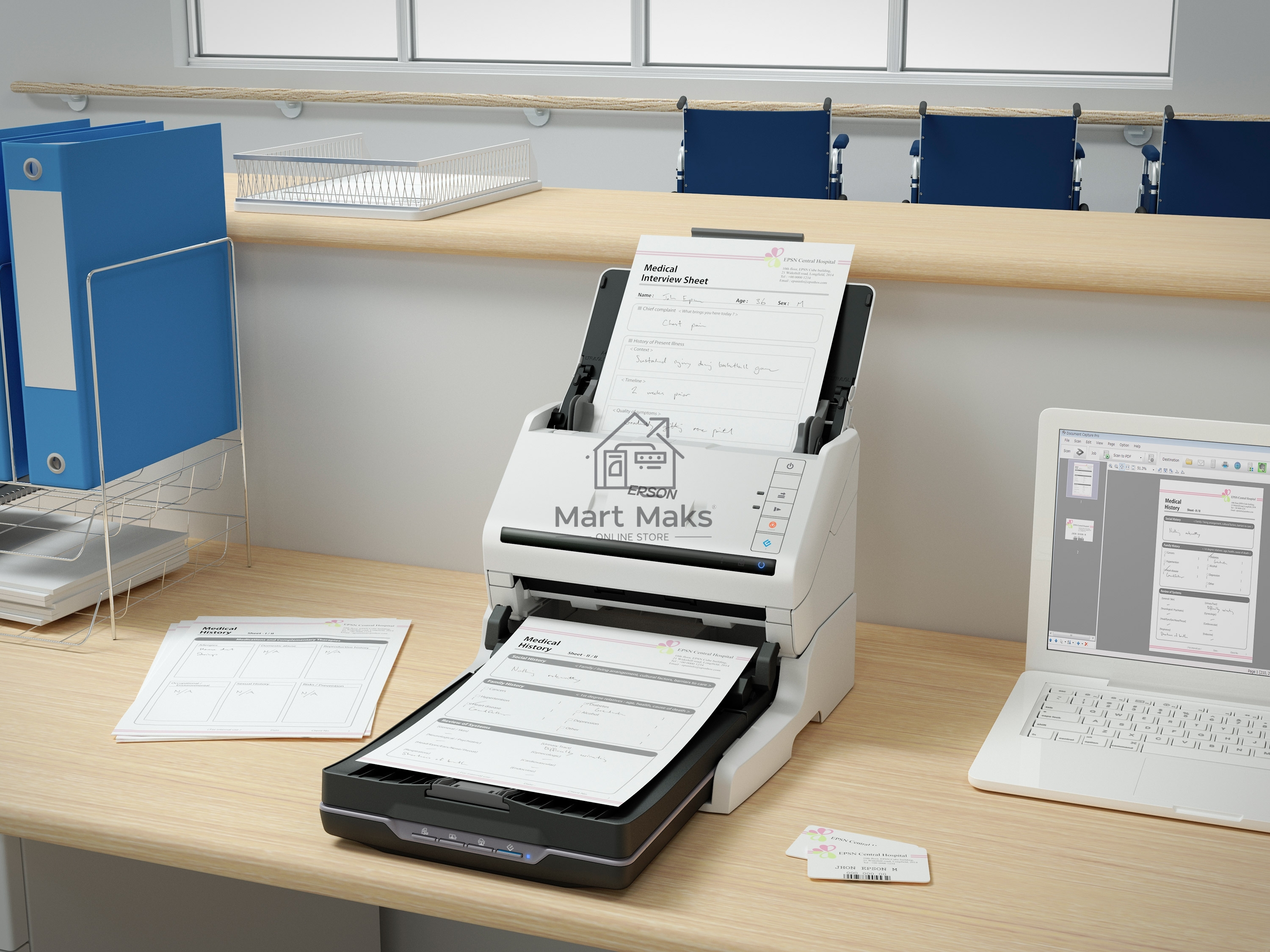 Сканер Epson WorkForce DS-530II A4