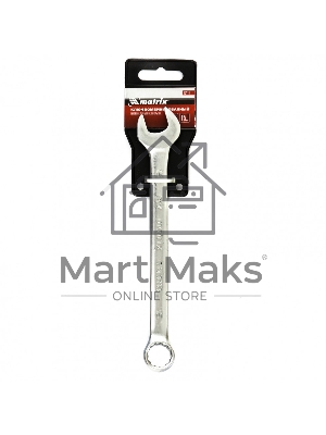 Ключ комбинированный Matrix, 15 мм, CrV, матовый хром