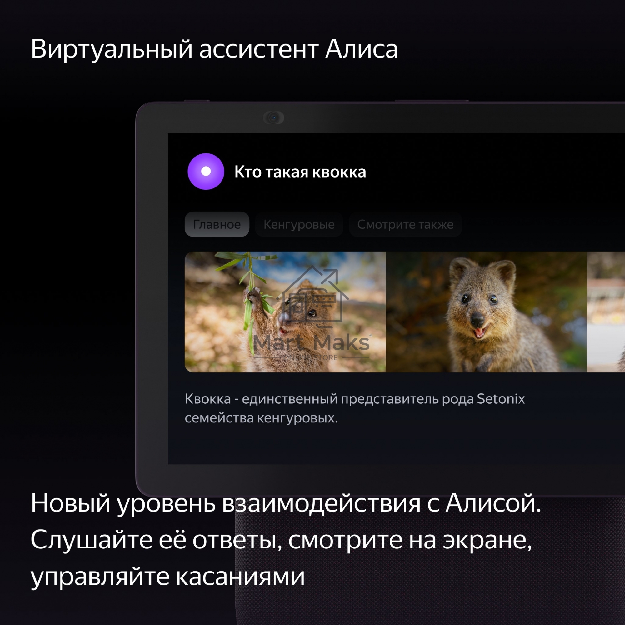 Умная колонка с дисплеем Яндекс Станция Дуо Макс, Zigbee, 60Вт, с голосовым ассистентом Алиса на YaGPT, красный (YNDX-00055RED)