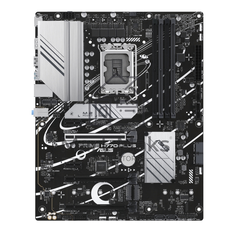 Материнская плата ASUS PRIME H770-PLUS, LGA 1700, Intel H770, 4xDDR5, 4xSATA, 3xM.2 PCIe 4.0 x4, 1xPCIe 5.0 x16, 2xPCIe 4.0 x4, 1xHDMI, 1xDP, 1xUSB-C 3.2 Gen 2, 2xUSB 3.2 Gen 2, 3xUSB 3.2 Gen 1, 1x 2.5Gb LAN, 3x3.5 мм, 7.1, ATX