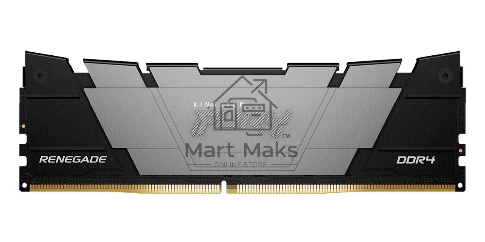 Оперативная память Kingston Fury Renegade, DDR4, 16GB (2x8GB), 4600MHz, CL19, DIMM, с радиатором, черный