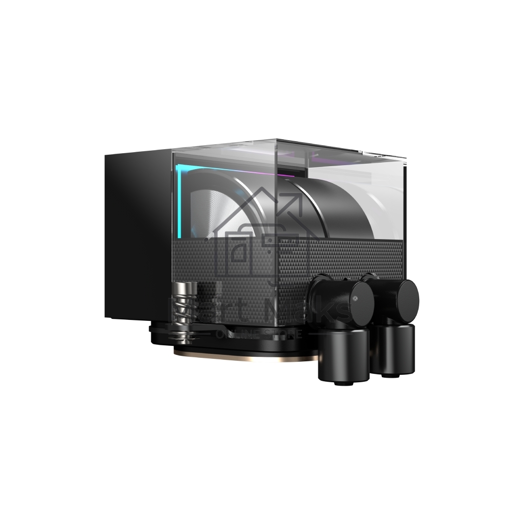 Система охлаждения/ PCCooler DS360 BK (310W, 360mm, LED temp., Black, ARGB Pump/ Fans: 3x120mm, 86.73CFM, 28dBA, 2200RPM/ Pump height 67mm, 28dBA, 3200RPM, Rad thickness 27mm/ S: 1851, 1700, 1200, 20XX, 115X, AM5, AM4)