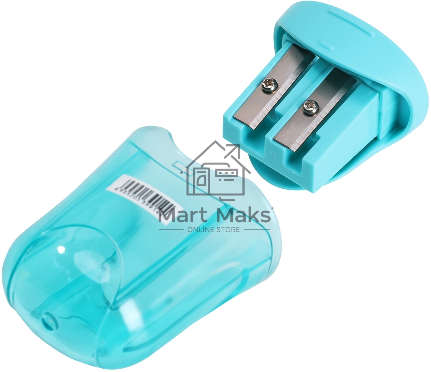 Точилка для карандашей ручная Deli ER01100 U-touch, 2 отверстия, пластик, ассорти, дисплей