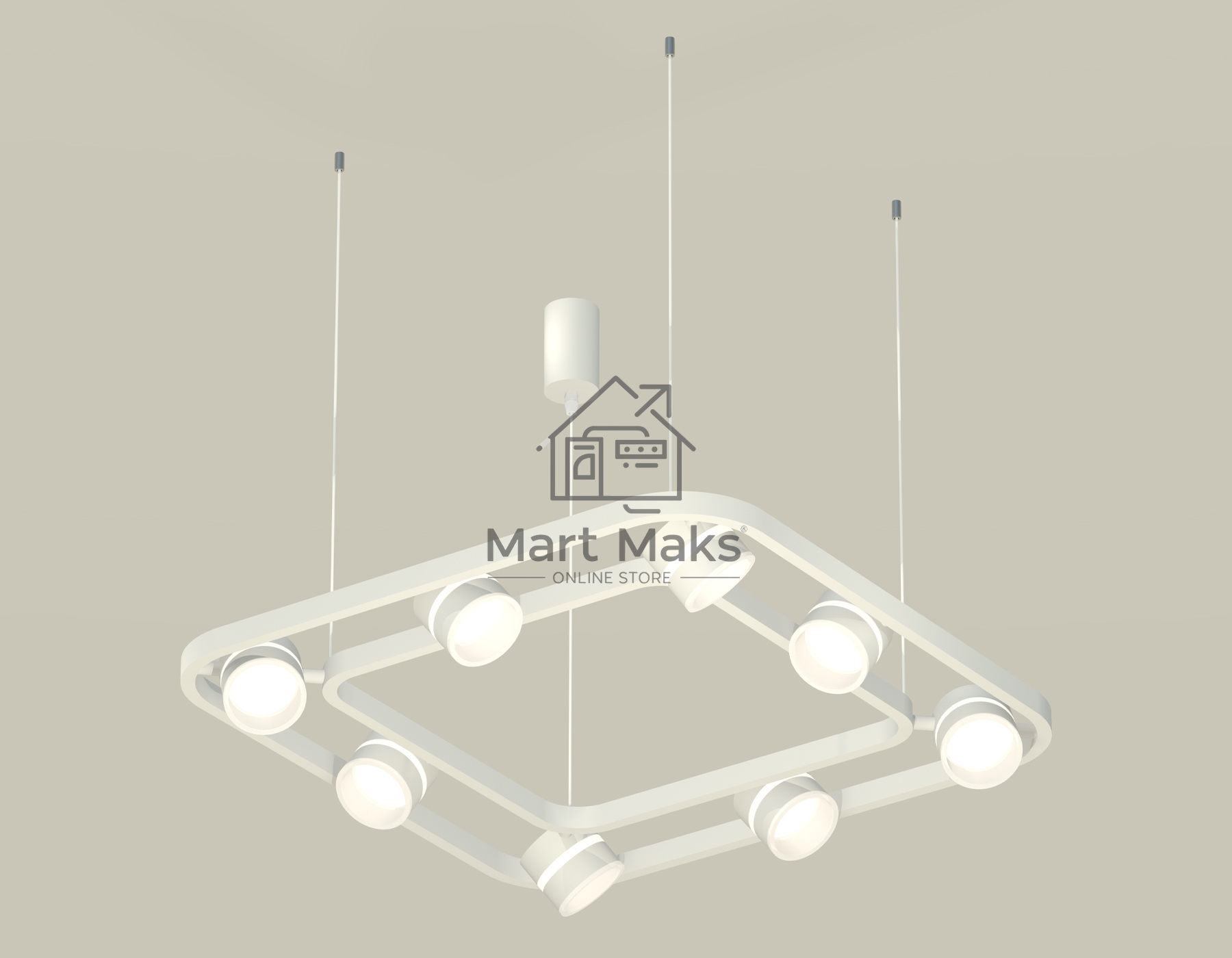 Светильник Ambrella light XB9177152/8 SWH/FR белый песок/белый матовый GX53 (C9177, N8444)