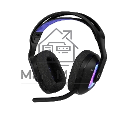 Гарнитура Logitech G522 Lightspeed чёрный, беспроводная + проводная, Bluetooth 5.3/USB, радиус 30 м, подсветка, съёмный микрофон