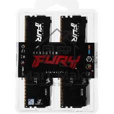 Оперативная память Kingston Fury Beast, DDR5, 16Gb (2x8GB), 5600MHz, CL40, DIMM, с радиаторами, RGB, черный