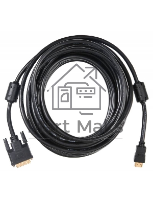 Кабель Buro HDMI-19M-DVI-D-10m 24M/19M 10м позол/ферритовые кольца