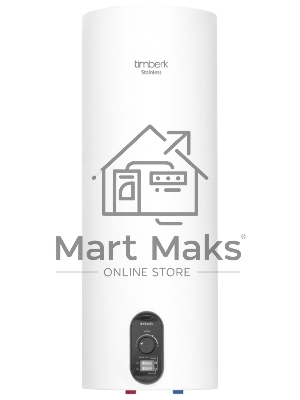 Водонагреватель Timberk SWH RS7 40 V Накопительный 40л, 2 кВт, круглый, супер-узкий, все внутри нержавейка, Ø 950хØх290 (мм), 11,6 кг, Белый