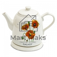 Чайник электрический Galaxy Line GL 0506, белый, керамика