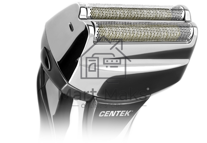 Бритва Centek CT-2174 (черн/хром) cеточная, плавающая головка, триммер, LED
