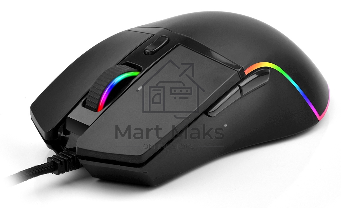 Мышь проводная Oklick 717G PROPHECY черный, 6400 dpi, USB, кнопки - 6