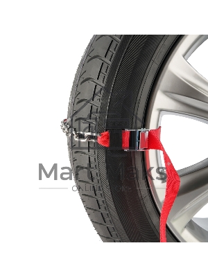 Цепи (браслеты) противоскольжения Rexant для легковых автомобилей, однорядные, к-т 2 шт.