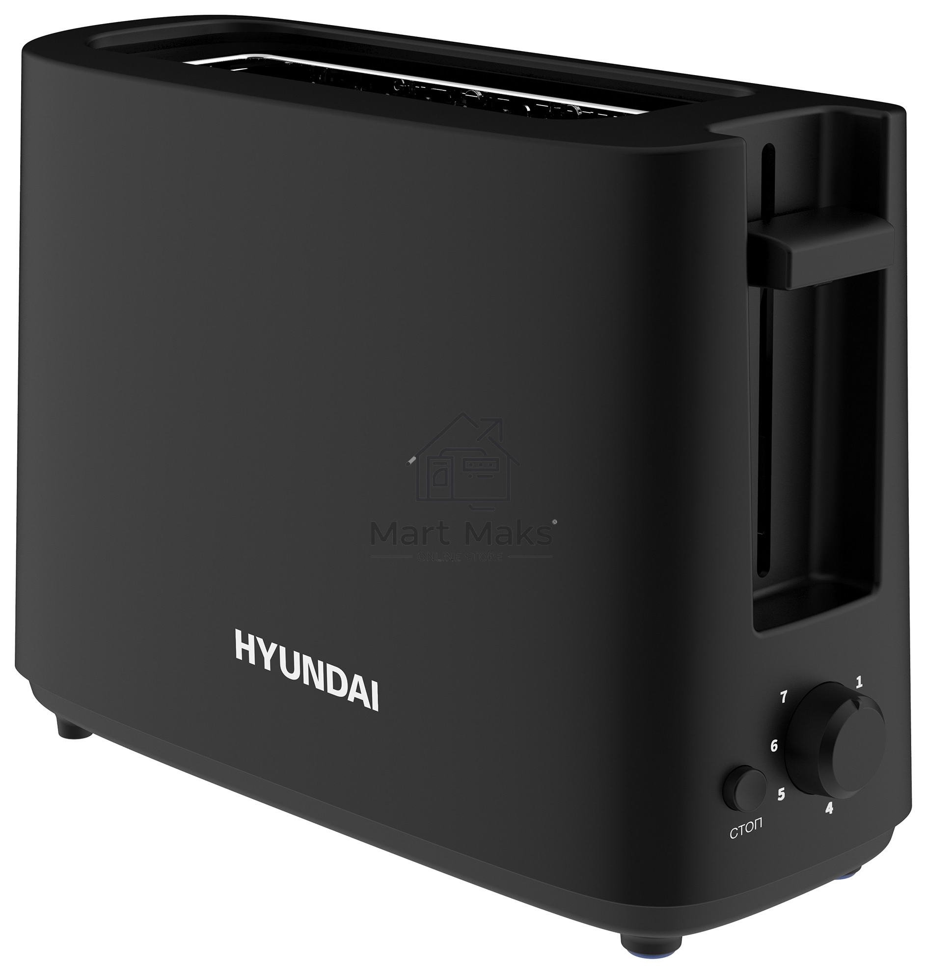 Тостер Hyundai HYT-8007 500Вт черный