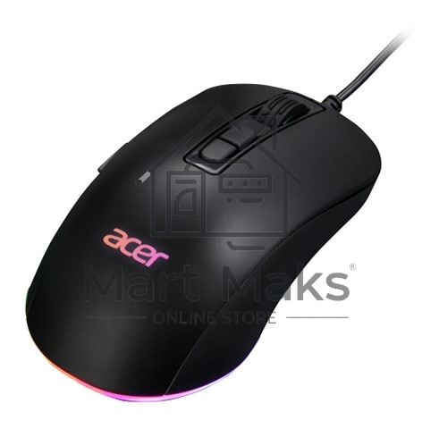 Мышь проводная Acer OMW135 черный, 6400 dpi, USB, кнопки - 7