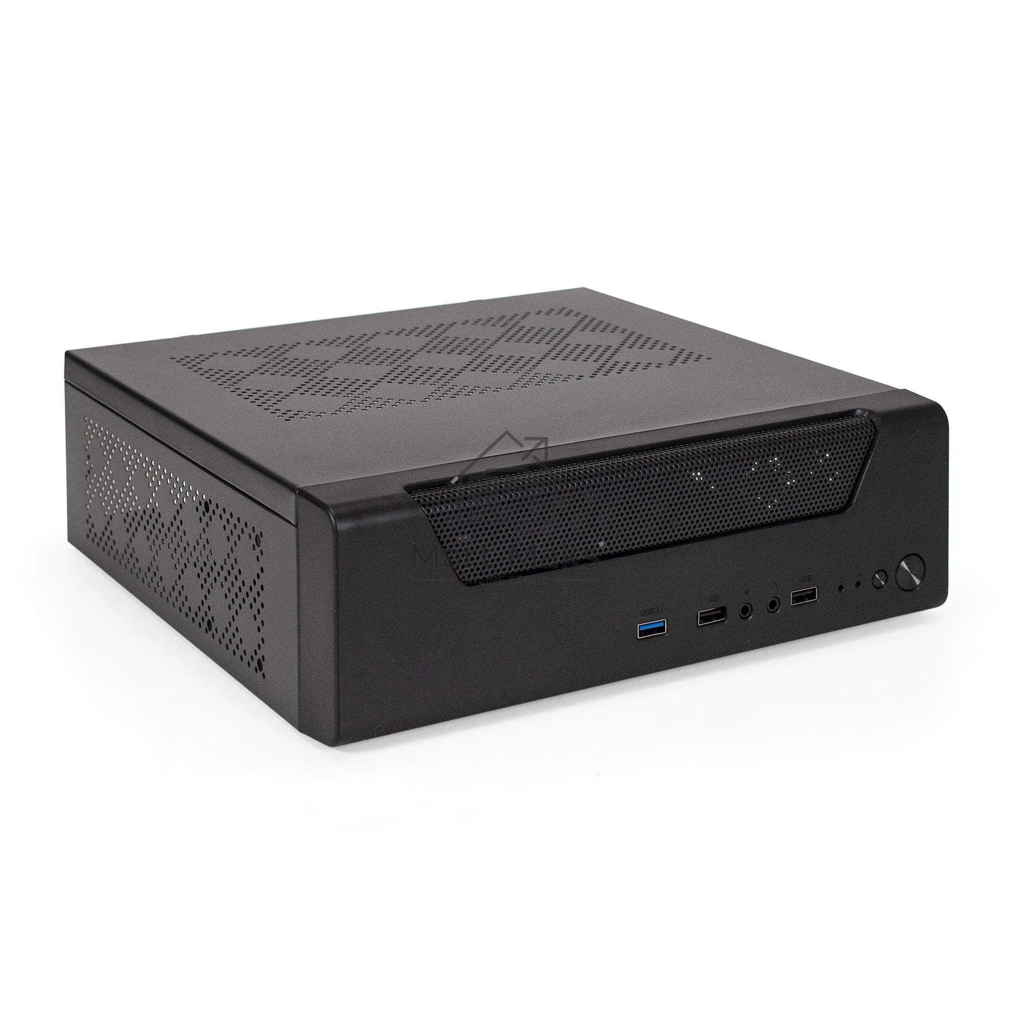 Компьютерный корпус Desktop ExeGate FL-102-TPS400 (mini-ITX, БП TPS400 с вент. 8см, 2*USB + 1*USB3.0, аудио, черный)