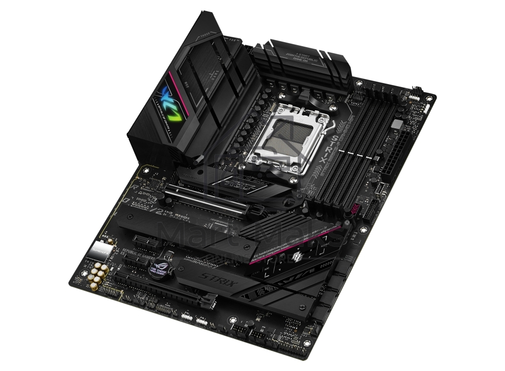 Материнская плата ASUS ROG STRIX B650E-F GAMING WIFI, AM5, AMD B650, 4xDDR5, 4xSATA, 3xM.2, 1xPCI-E 5.0 x16, 1xPCI-E 4.0 x4, 2xPCI-E x1, 1xHDMI, 1xDP, 1x 2.5Gb LAN, 4xUSB-A 2.0, 4xUSB-A 3.2 Gen 1, 2xUSB-A 3.2 Gen 2, 1xUSB-C 3.2 Gen 2, 1xUSB-C 3.2 Gen 2x2,