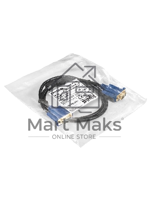 Кабель VGA Pro ExeGate EX-CC-PVGA-15M15M-1.0 (15M/15M, 1м, 2 фильтра, позолоченные контакты, экран)