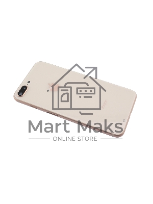 Задняя крышка (корпус) в сборе с рамкой для Apple iPhone 8 Plus розовая (Rose Gold)