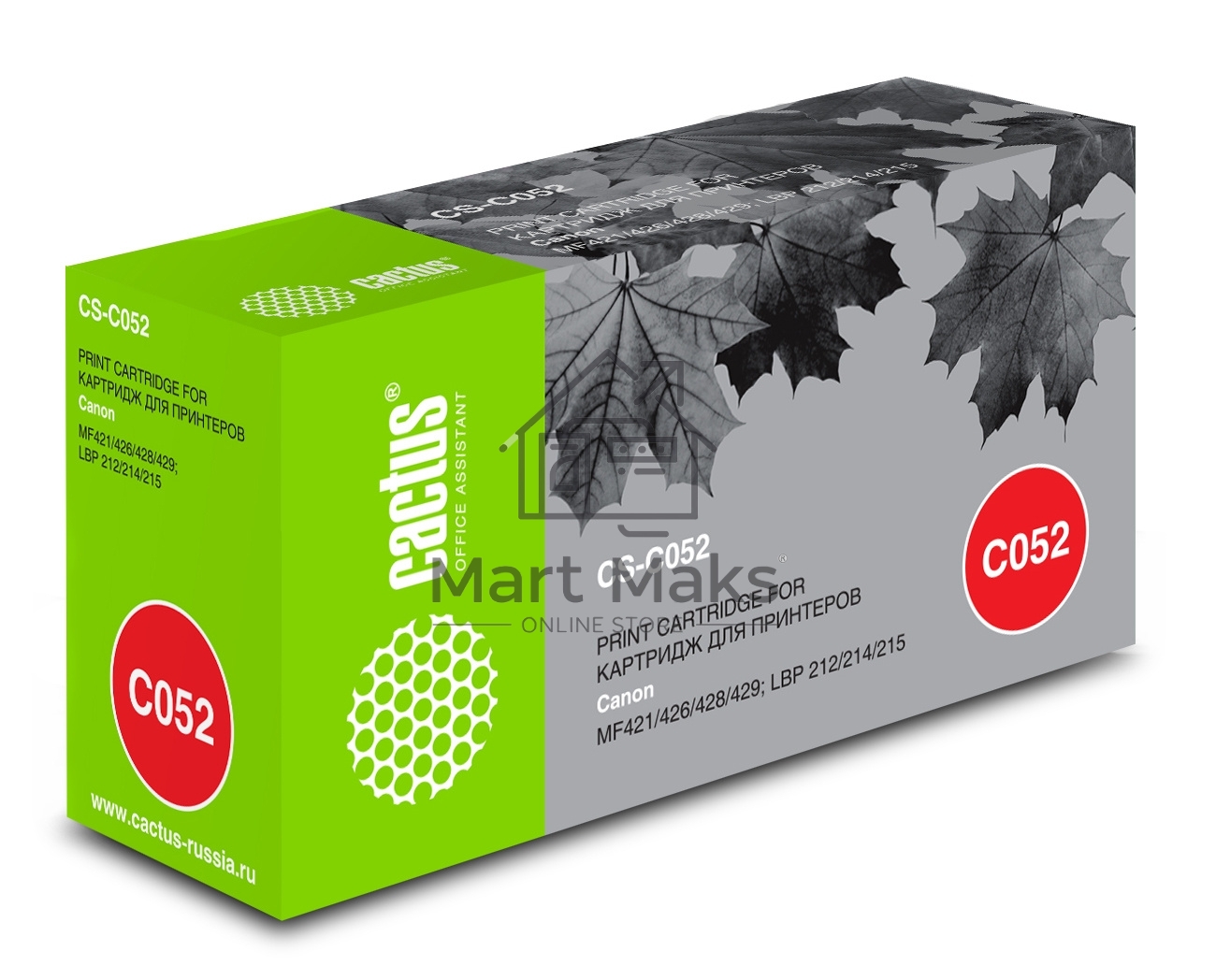 Картридж лазерный Cactus CS-C052 черный (3100 стр.) для Canon MF421/426/428/429/LBP 212/214/215