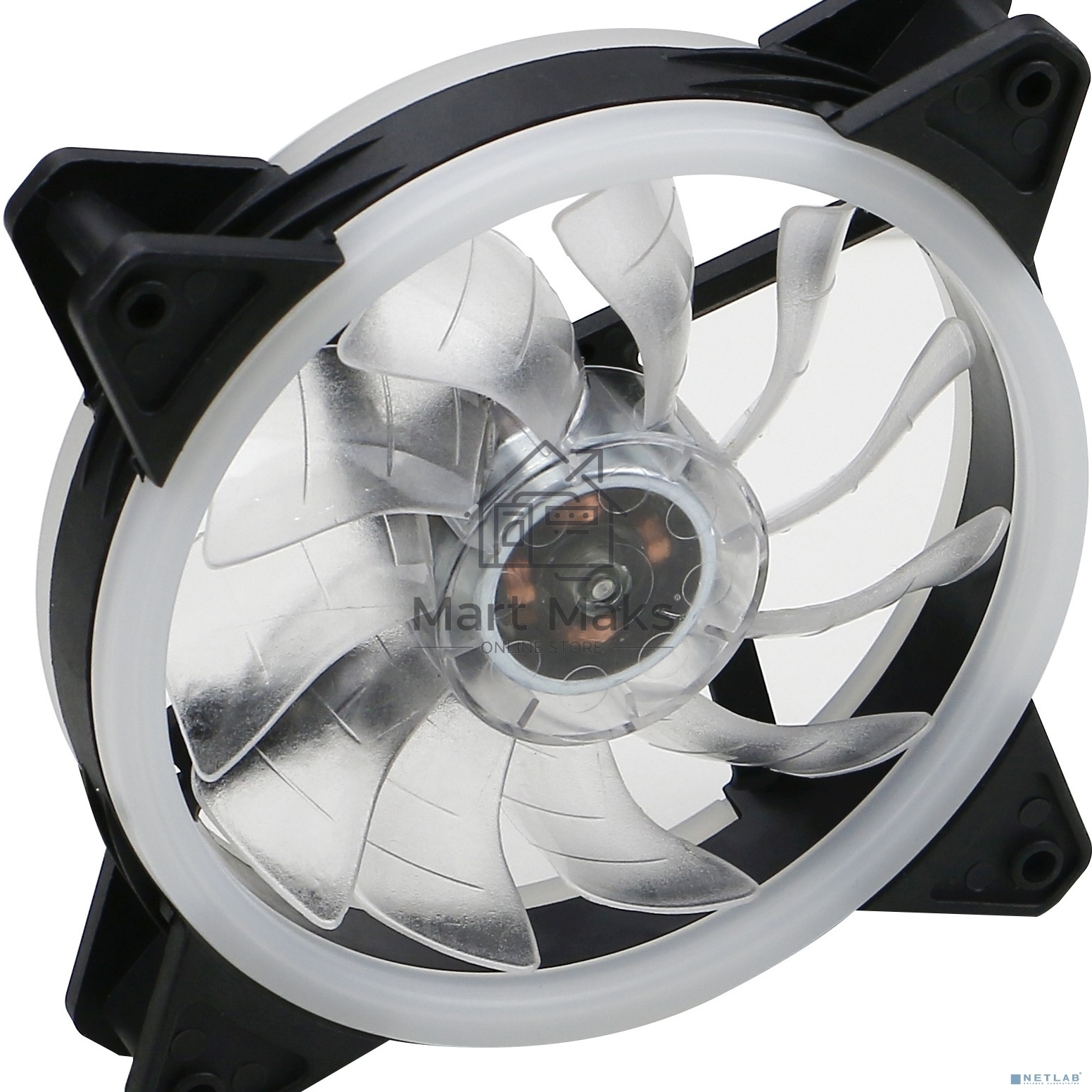 Вентилятор для корпуса Digma DFAN-FRGb3 черный, 120 мм, 1200 об/мин, 23 дБ, 4 pin