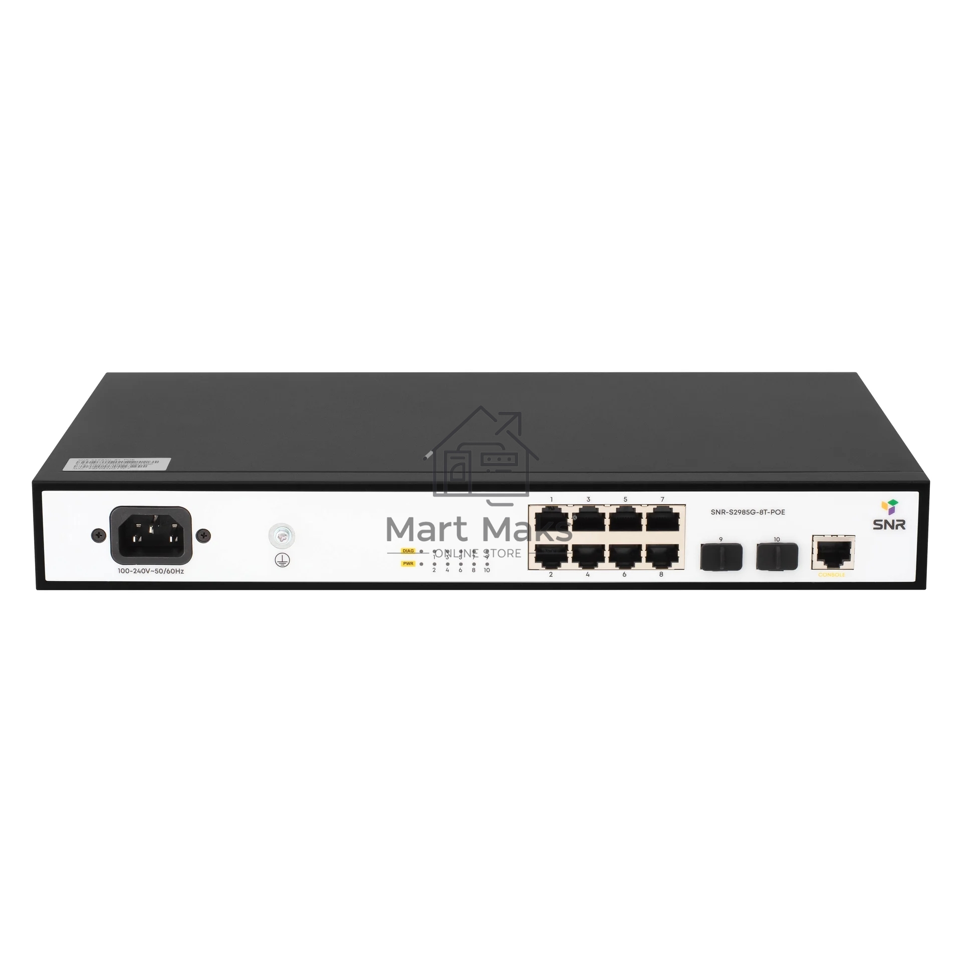 Коммутатор SNR SNR-S2985G-8T-POE, 1Гбит/с, количество портов 8 шт, (L2)