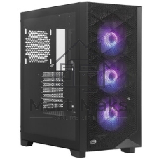 Компьютерный корпус PcCooler C3D510 BK ARGb черный без БП ATX 3x120мм 2xUSB3.0 1xUSB3.1 audio bott PSU