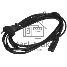 Кабель питания Cablexpert PC-184-VDE-3M, CEE 7/16-C7, 2х0.75мм2, 2.5A, VDE, 3м, черный, пакет
