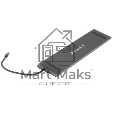 USB-концентратор Gembird UHB-D6, USB Type-C, USB 2.0/RJ45/USB Type-C PD87W/Jack 3.5 / SD/TF/2xHDMI/VGA, USB Type-C
