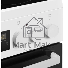 Плита электрическая Maunfeld MEC55CW08D белый, конфорок 4 шт, духовка 60 л, 50 см x 85 см x 60 см