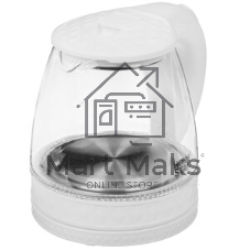 Чайник электрический Homestar HS-1053 1,2 л,стекло/пластик, белый (106464)