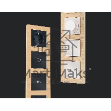 Рамка ALFA Platos (Шампань Металл шлифованный) 4-ая AF550304