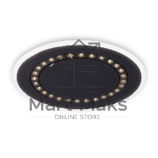 Светильник Ambrella light FL51407 BK черный 3000K/4200K/6400K 56W D485*40 (ПДУ ИК)