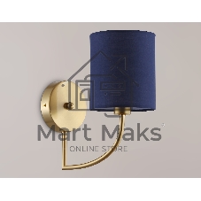 Настенный светильник Ambrella light LH71275 BS/DB латунь/темно синий E14 max 40W 225*120*250