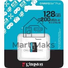 Флеш карта microSDXC 128Gb Kingston SDCG4/128GbSP Canvas Go! Plus w/o adapter