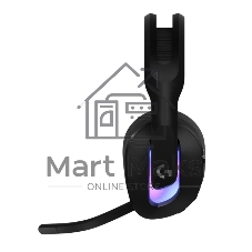 Гарнитура Logitech G522 Lightspeed чёрный, беспроводная + проводная, Bluetooth 5.3/USB, радиус 30 м, подсветка, съёмный микрофон