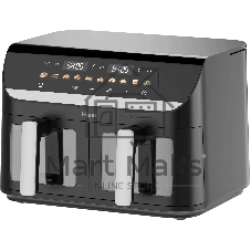 Аэрогриль Haier HAF-702 черный, 3000 Вт, 11 л ( 5.5 л каждая), сенсор, 10 программ