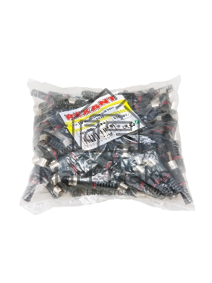 Разъем гнездо TV без пайки черный Rexant