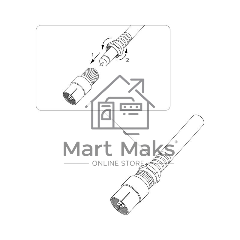 Переходник антенный Rexant, (гнездо F - гнездо F), бочка, (1 шт.)