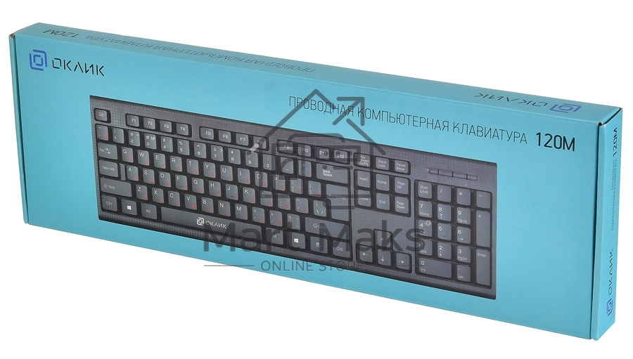 Клавиатура Oklick 120M проводная, USB, черный