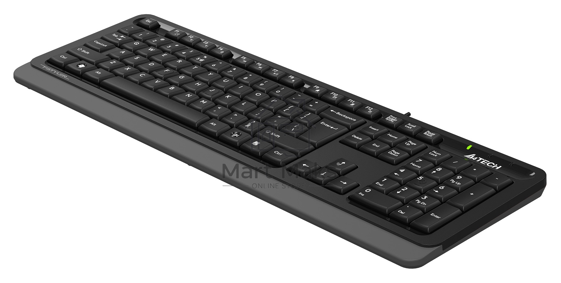 Клавиатура A4Tech Fstyler FKS10 проводная, USB, черный/серый
